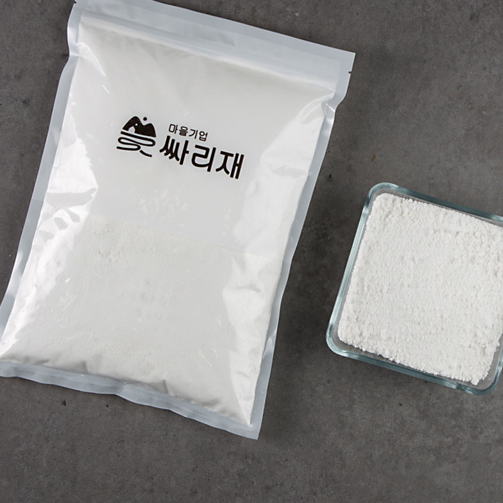 습식맵쌀가루 유기농 습식 무염 백미멥쌀가루 1kg 떡만들기체험 쌀가루베이킹