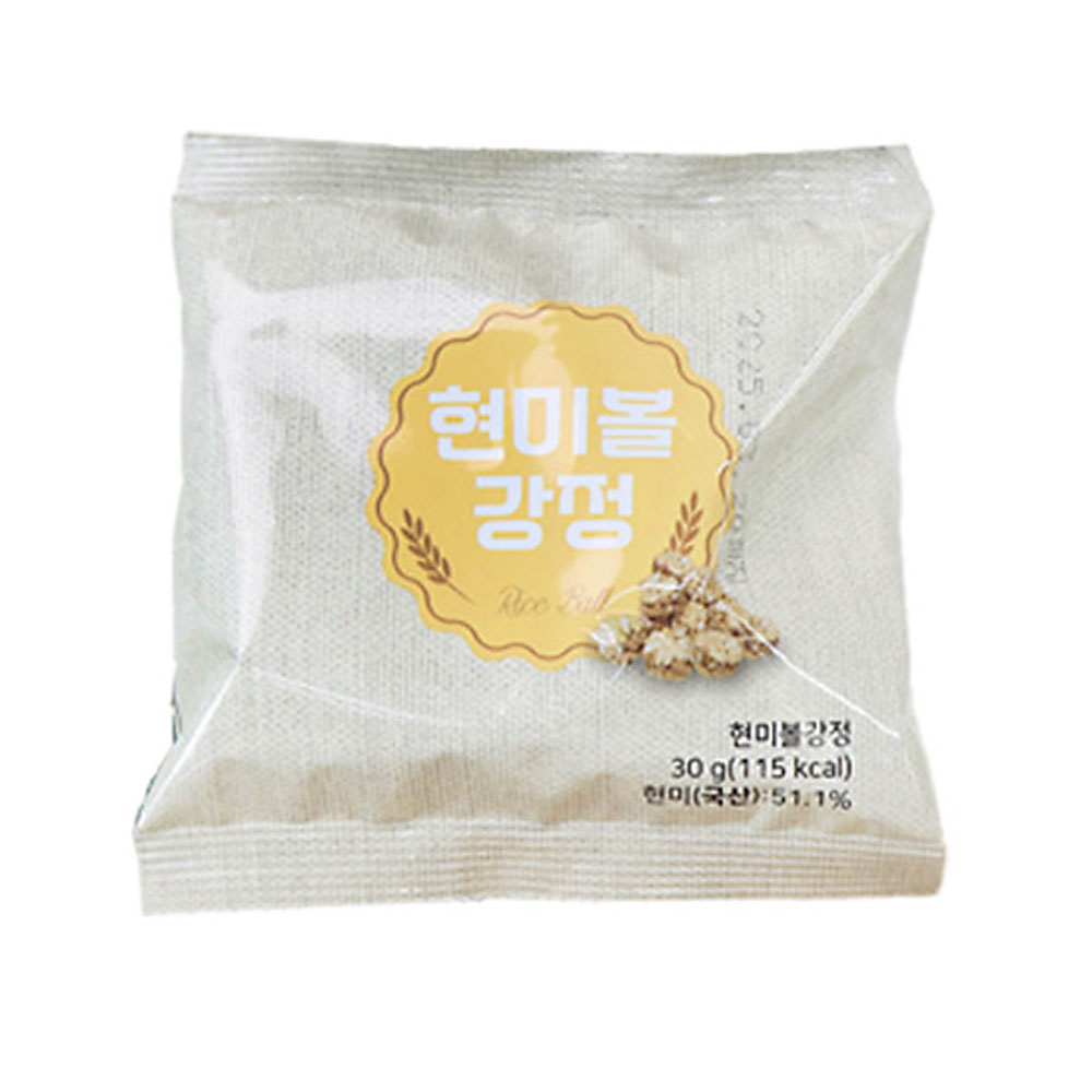 국내산 100% 소포장 옛날과자 현미강정 현미볼강정 30g X 10봉