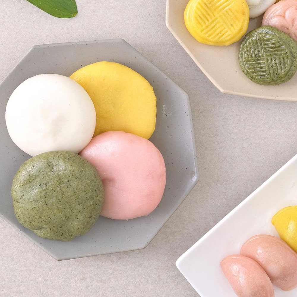 불없이 바로 만드는 화전만들기세트 화전키트 (말랑떡반죽100g 4봉+식용꽃) 학교 유치원 어린이집 체험활동
