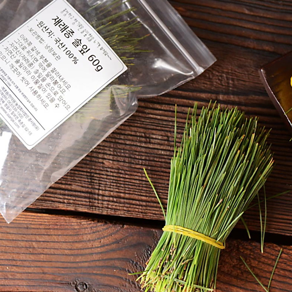 국산 솔잎 송잎 송편만들기 송편재료 60g