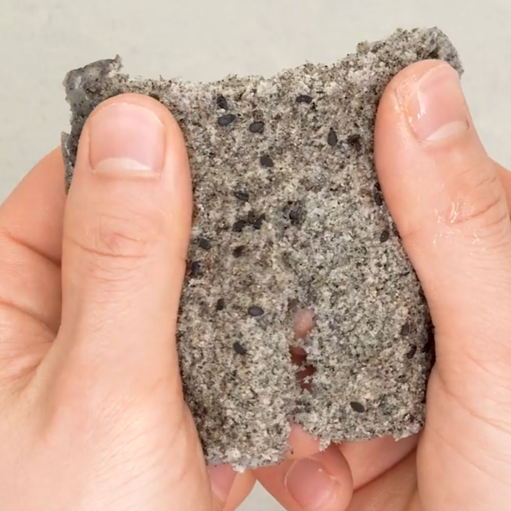 마을기업싸리재 무설탕 흑임자 현미떡 백설기 80g 10개입 아침대용 개별포장