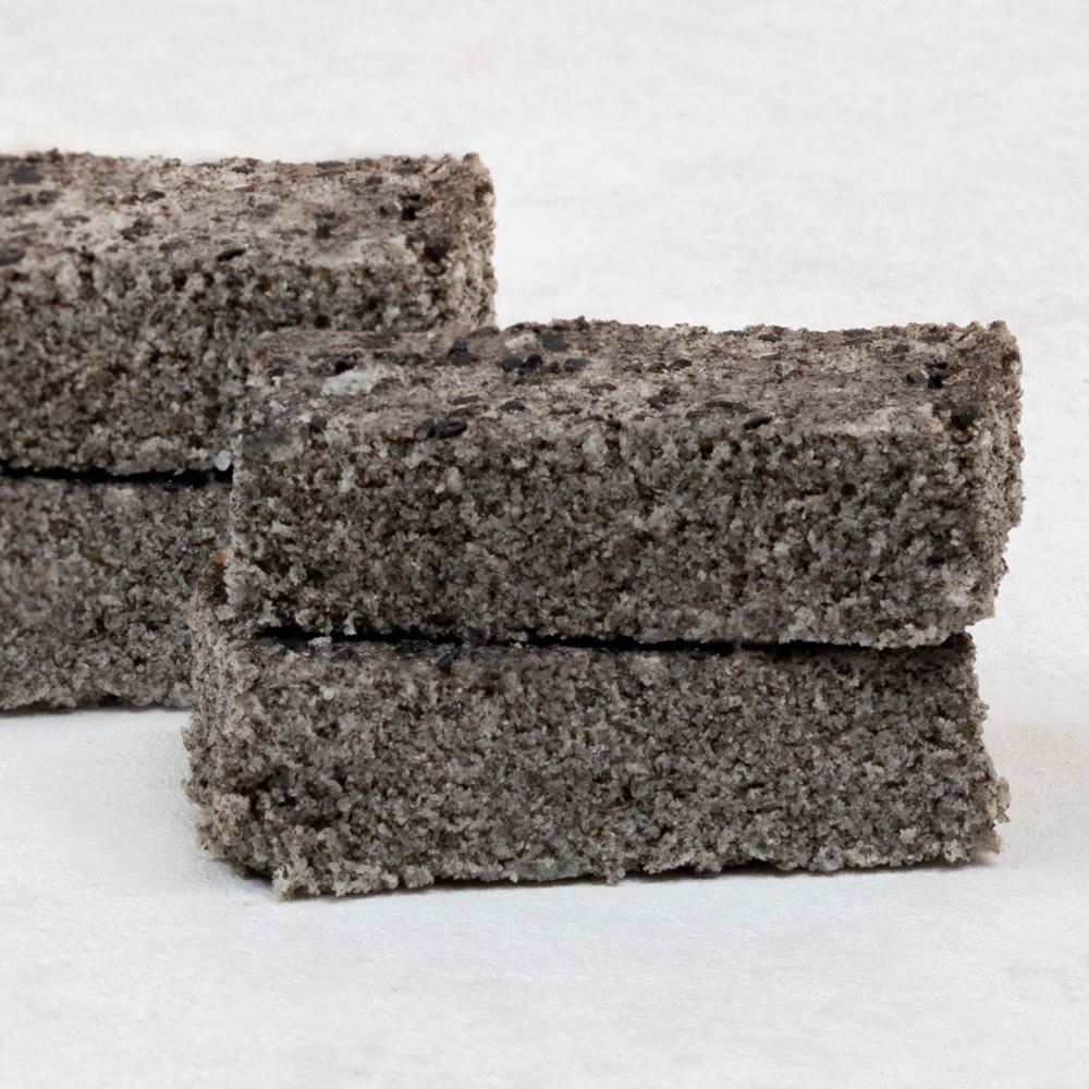 마을기업싸리재 무설탕 흑임자 현미떡 백설기 80g 10개입 아침대용 개별포장